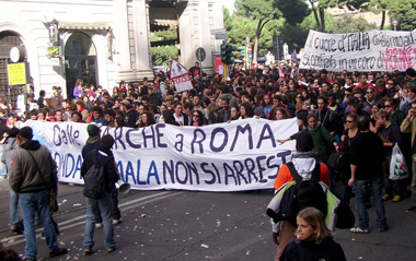 Manifestación 14 noviembre en Roma