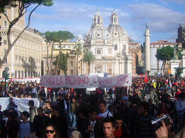 Manifestación en Roma 14 de noviembre