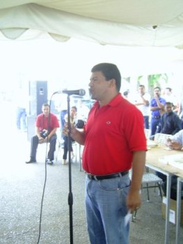 Juan Aguilar, representante del sindicato Sintraford