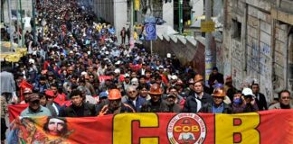 Bolivia: 1º de Mayo 2018 ¡Por una COB combativa y democrática!
