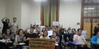 Solidaridad con los estudiantes Haitianos