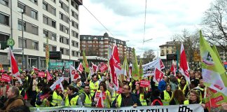 Alemania: mega-huelga del 27 de marzo – ¡todas las ruedas se detienen! ¡Que se cumplan todas las demandas salariales!