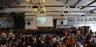 El plenario del SUTNA en el camping de El Jagüel