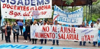 Docentes santiagueños: ante los ataques del gobierno organizarnos para defender nuestro trabajo y salario