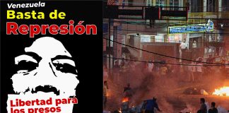 Campaña unitaria: ¡Basta de represión en Venezuela! ¡Libertad a los trabajadores presos por protestar!