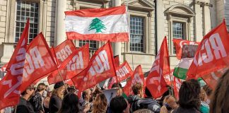 Los comunistas marchan por Palestina y Líbano: ¡paremos la máquina de guerra imperialista!