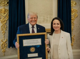 Venezuela: Corina Machado le entrega el Nobel a Trump – el jefe de la CIA se reúne con Delcy