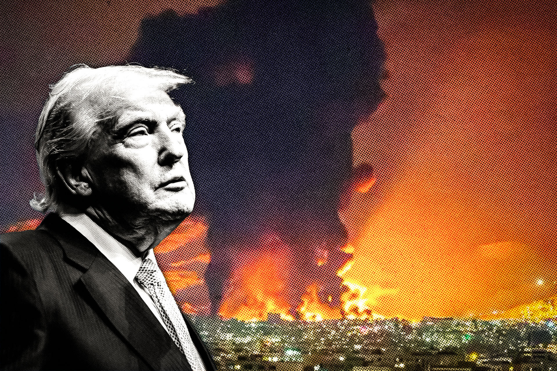 La loca carrera de Trump de regreso a la guerra
