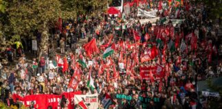 Gran Bretaña: 700 comunistas desafían la represión del Estado para decir: «¡Para que Palestina viva, el imperialismo debe morir!»