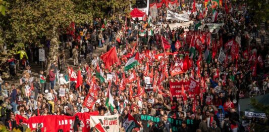Gran Bretaña: 700 comunistas desafían la represión del Estado para decir: «¡Para que Palestina viva, el imperialismo debe morir!»